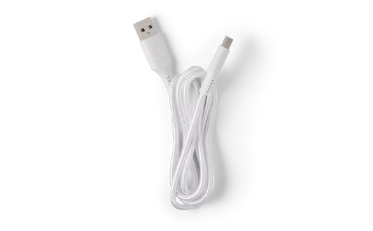 White 3’ USB to Type C Charging Cord