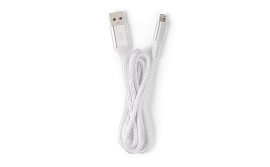 White 3’ USB to Lightning Charging Cord