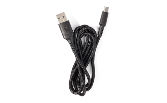 Black 3’ USB to Type C Charging Cord